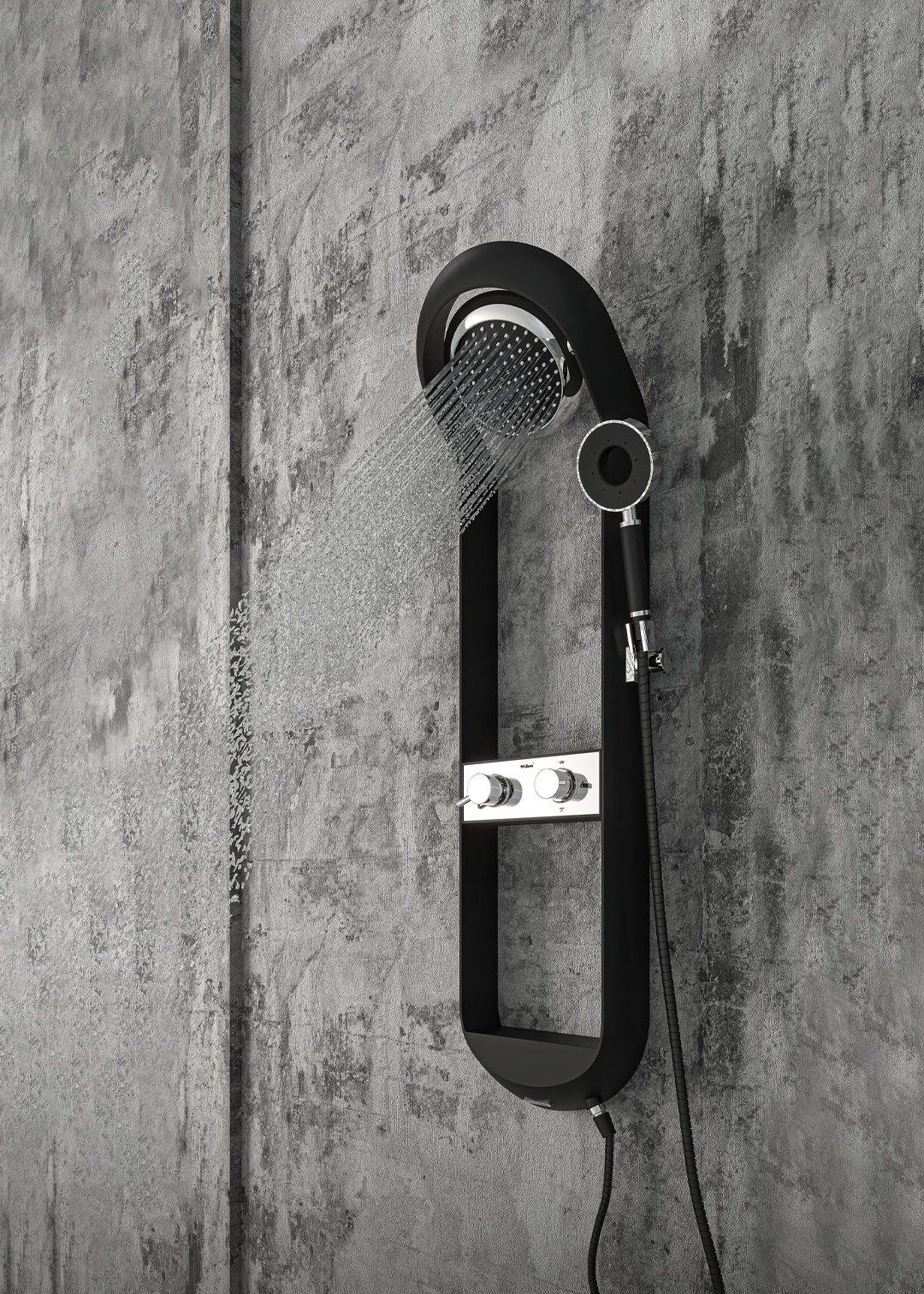 پنل دوش لیبرا مدل دنیز در دو رنگ مشکی و سفید